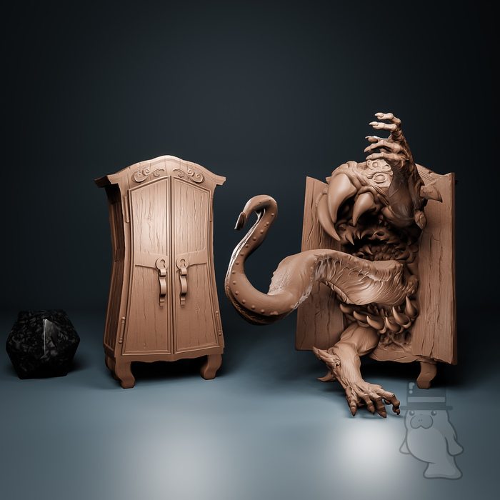 Closet Mimic - Mimic Nightmares - Black Skull Studio :: Mini Manatee